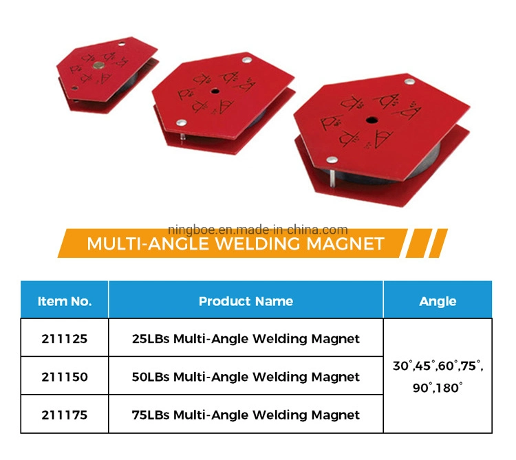 Description: 45° , 90° , 135° 50lbs Magnetic Weld Holder Magnetic Welding Holder