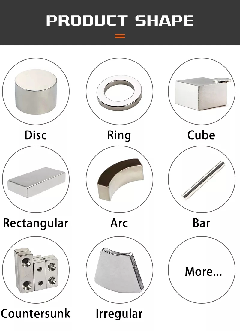 Good Price Rare Earth Sintered NdFeB Arc Magnets Permanent Magnetic Lock Assembly for Sale