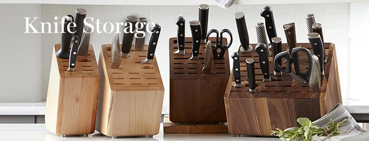 Bamboo Magnetic Knife Block Storage Holder with Bamboo Cutting Board